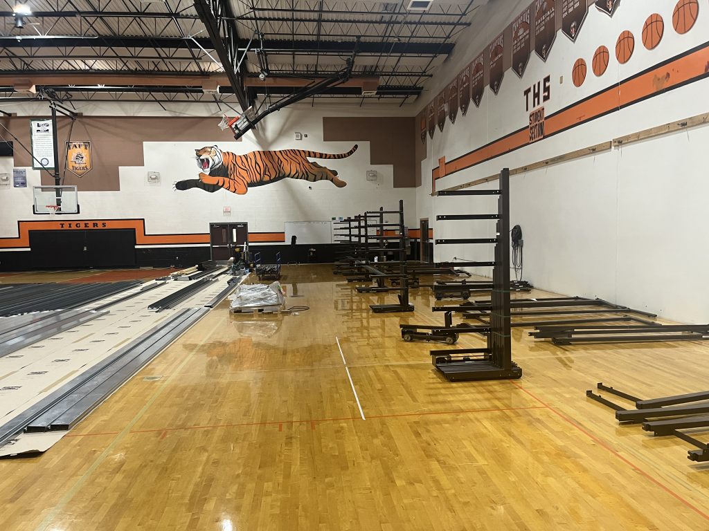 Taft 7-12 Receives New Bleachers